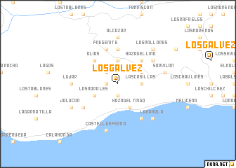 map of Los Gálvez