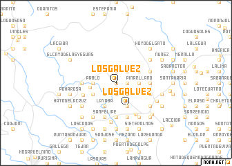 map of Los Gálvez