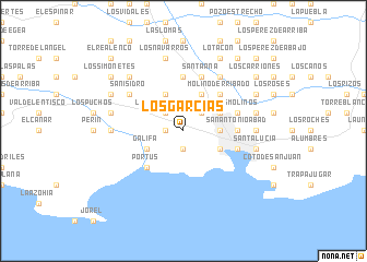 map of Los Garcías