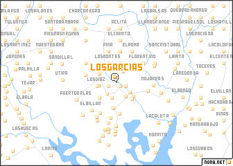 map of Los Garcías