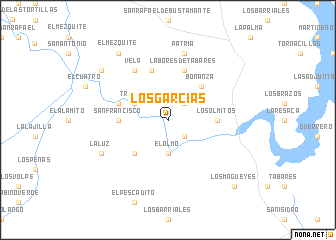 map of Los Garcías