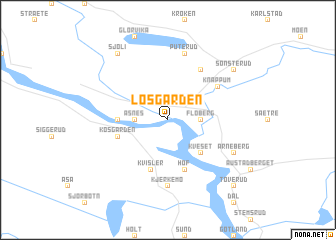 map of Løsgarden