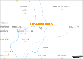 map of Los Gavilanes
