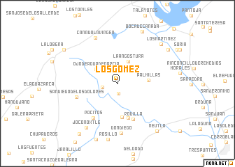 map of Los Gómez