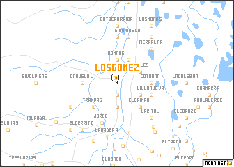 map of Los Gómez