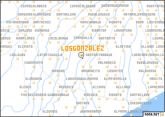 map of Los González