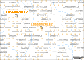 map of Los González