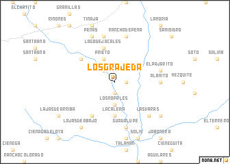 map of Los Grajeda