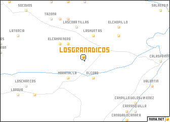 map of Los Granadicos