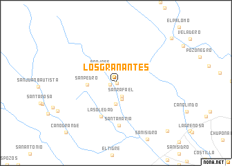 map of Los Granantes