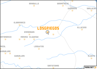 map of Los Griegos