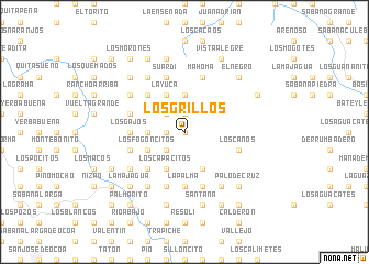 map of Los Grillos