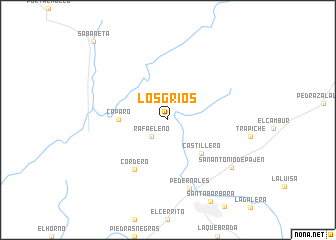 map of Los Grios