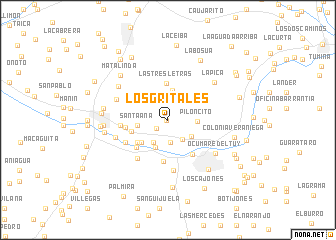 map of Los Gritales