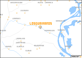 map of Los Guáimaros