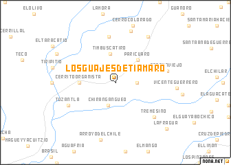 map of Los Guajes de Tiamaro