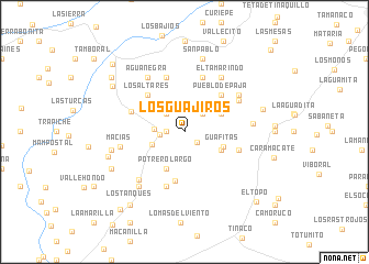 map of Los Guajiros
