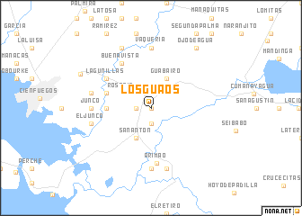 map of Los Guaos