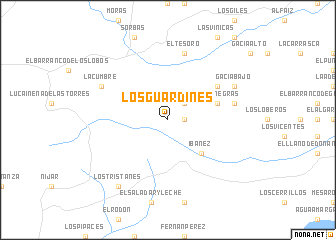 map of Los Guardines