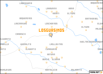 map of Los Guásimos