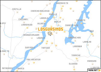 map of Los Guásimos