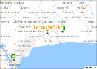 map of Los Guayabitos