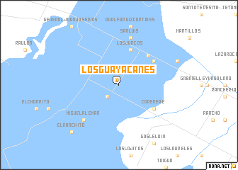 map of Los Guayacanes