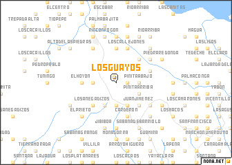 map of Los Guayos