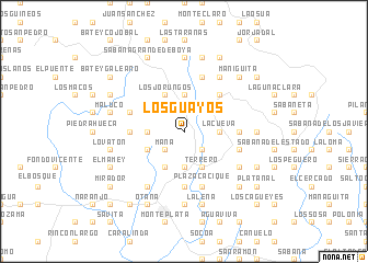 map of Los Guayos