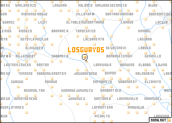 map of Los Guayos