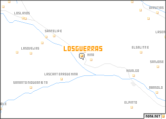 map of Los Guerras