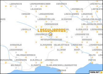 map of Los Guijarros