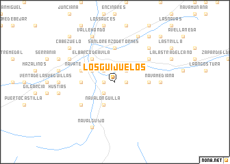 map of Los Guijuelos