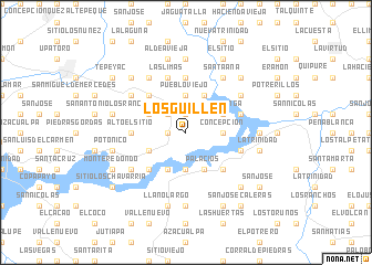 map of Los Guillén