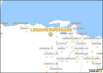 map of Los Guineos Perdidos