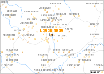 map of Los Guinéos