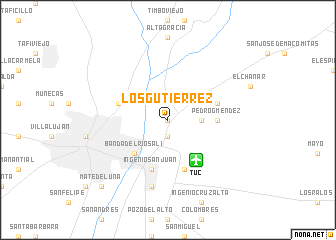 map of Los Gutiérrez