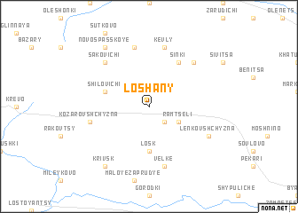 map of Loshany