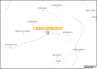 map of Loshchinovskiy