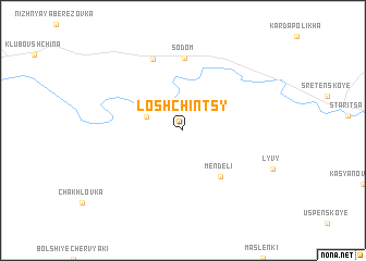 map of Loshchintsy