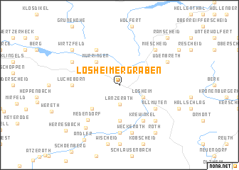 map of Losheimergraben