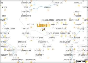 map of Losheim