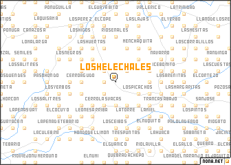 map of Los Helechales