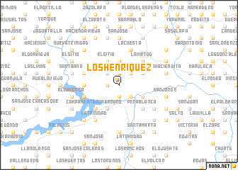 map of Los Henríquez