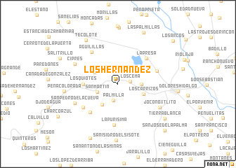 map of Los Hernández