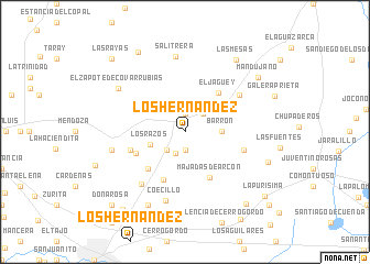 map of Los Hernández