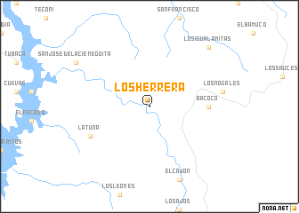 map of Los Herrera