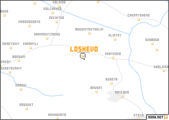 map of Loshëvo