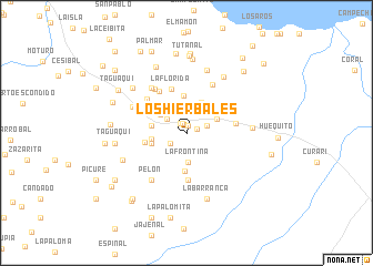 map of Los Hierbales