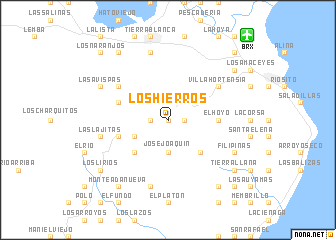 map of Los Hierros